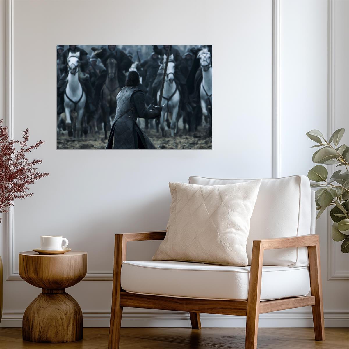 Game of Thrones Jon Snow | Battle of the Bastards Poster | TV Show Wall Art