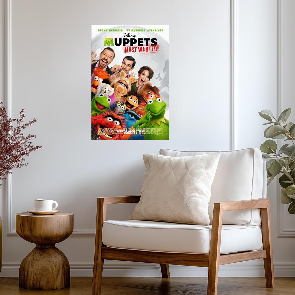Muppets Most Wanted | Tina Fey & Ricky Gervais | Family Movie Poster - Movies & TV Poster