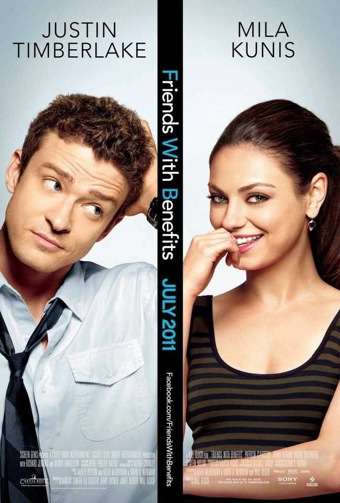 Friends with Benefits | Justin Timberlake & Mila Kunis | Romantic Comedy Poster - Movies & TV Poster