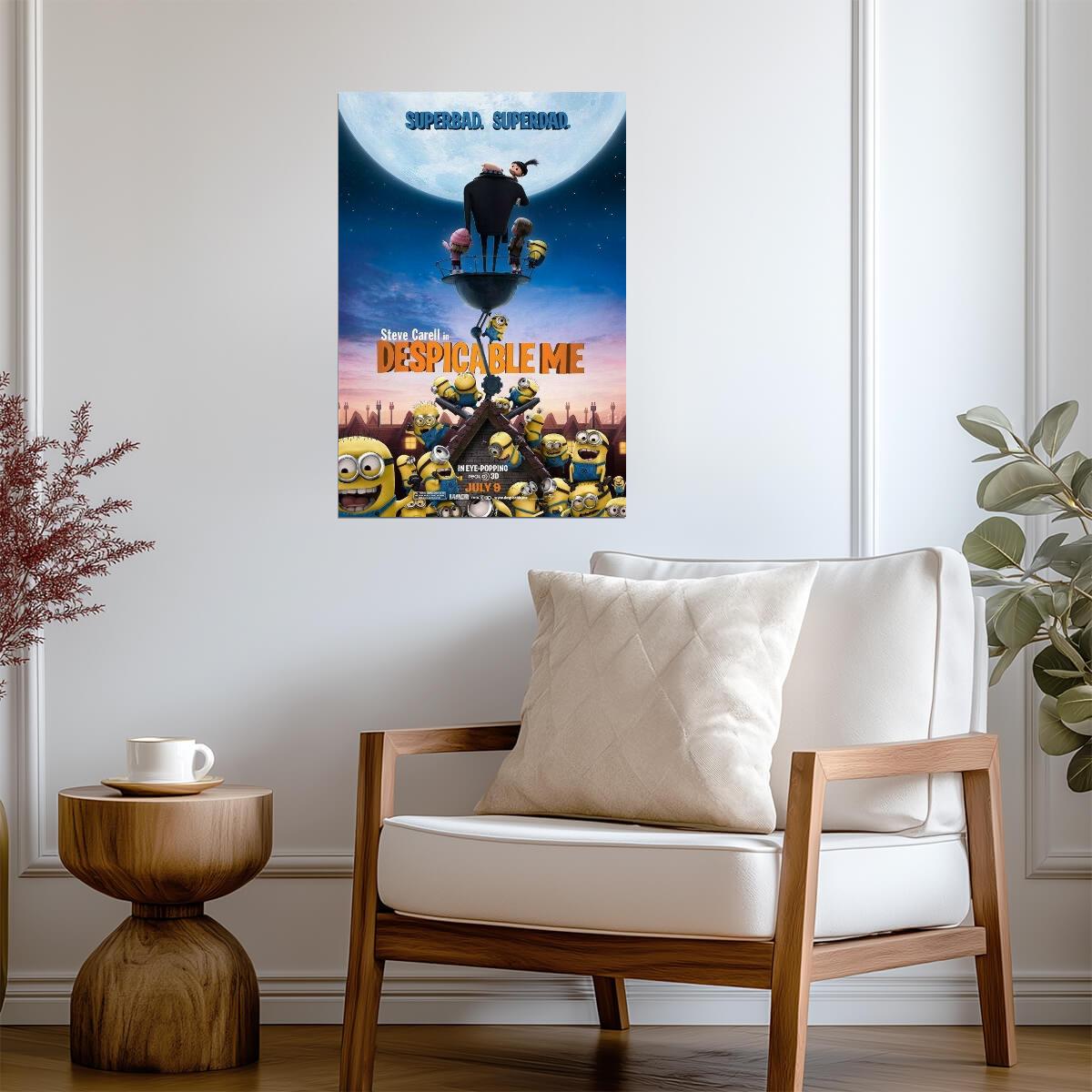 Despicable Me | Steve Carell as Gru | Animated Family Movie Poster - Movies & TV Poster