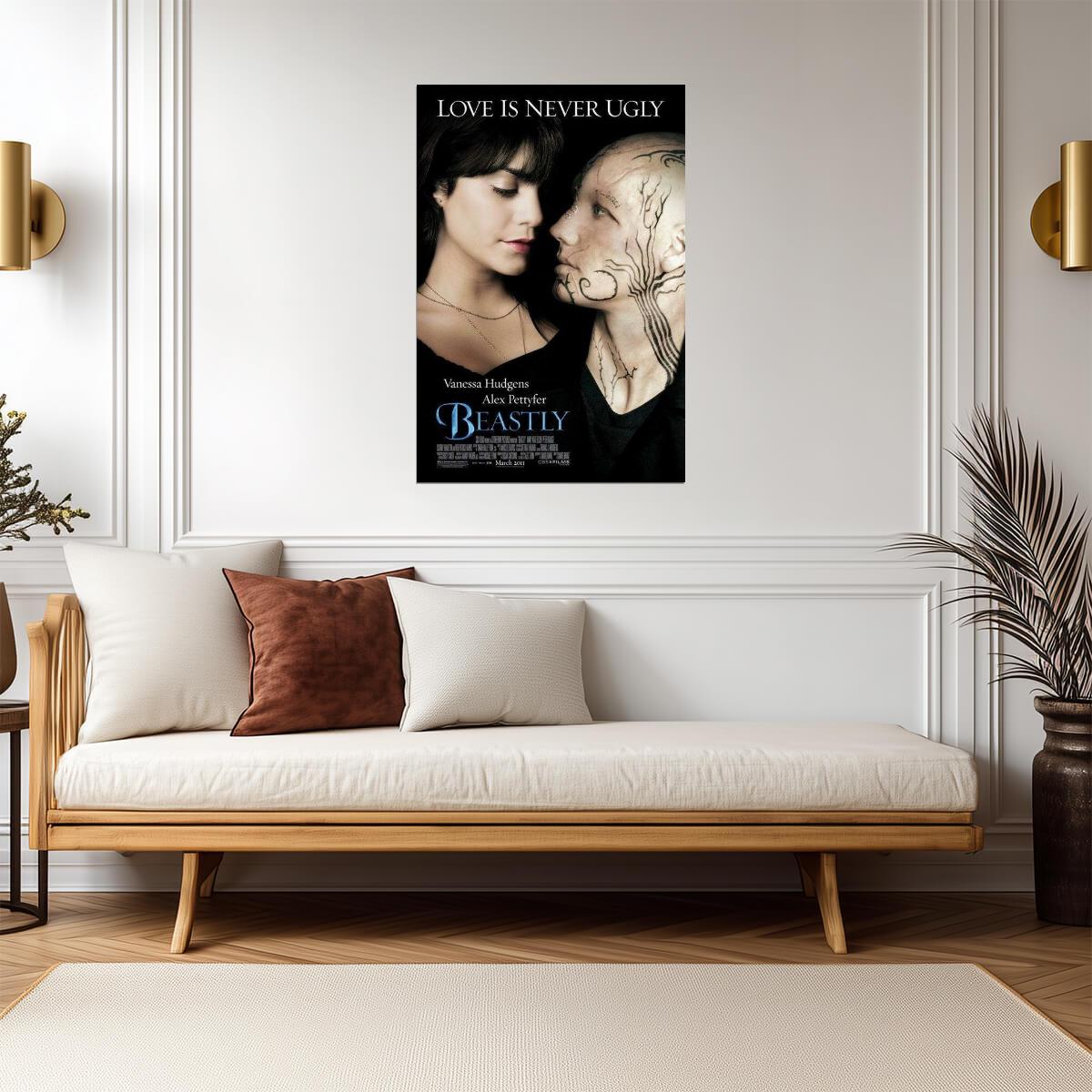 Beastly 2011 | Alex Pettyfer & Vanessa Hudgens | Modern Fantasy Romance Poster - Movies & TV Poster
