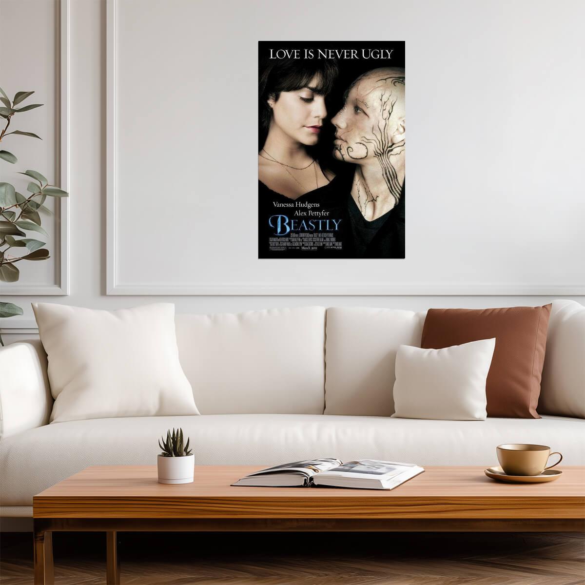 Beastly 2011 | Alex Pettyfer & Vanessa Hudgens | Modern Fantasy Romance Poster - Movies & TV Poster