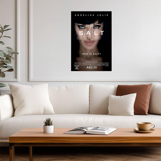 Salt Angelina Jolie as Evelyn Salt | Spy Thriller Movie Poster | Action Film Wall Art - Movies & TV Poster