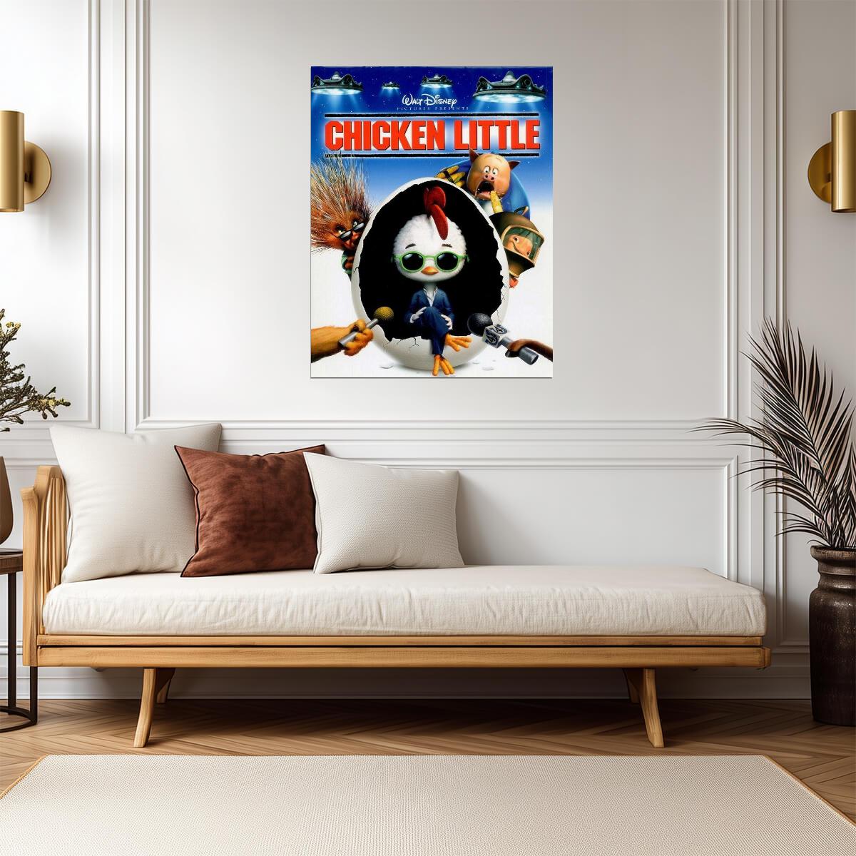 Chicken Little 2005 | Animated Comedy Movie Poster | Nostalgic Kids Room Art - Movies & TV Poster