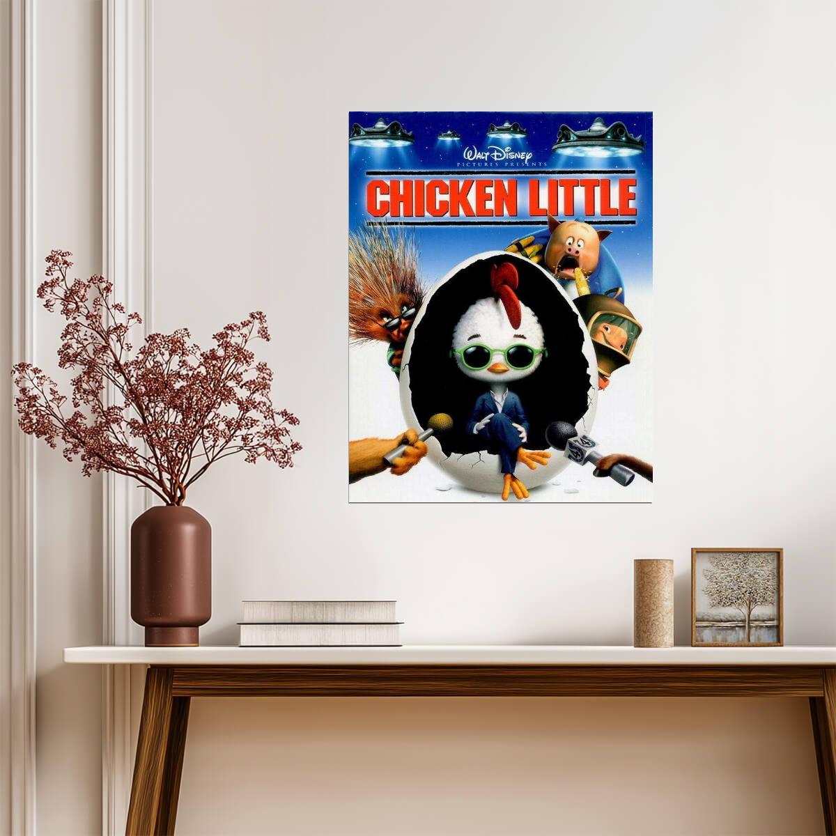 Chicken Little 2005 | Animated Comedy Movie Poster | Nostalgic Kids Room Art - Movies & TV Poster