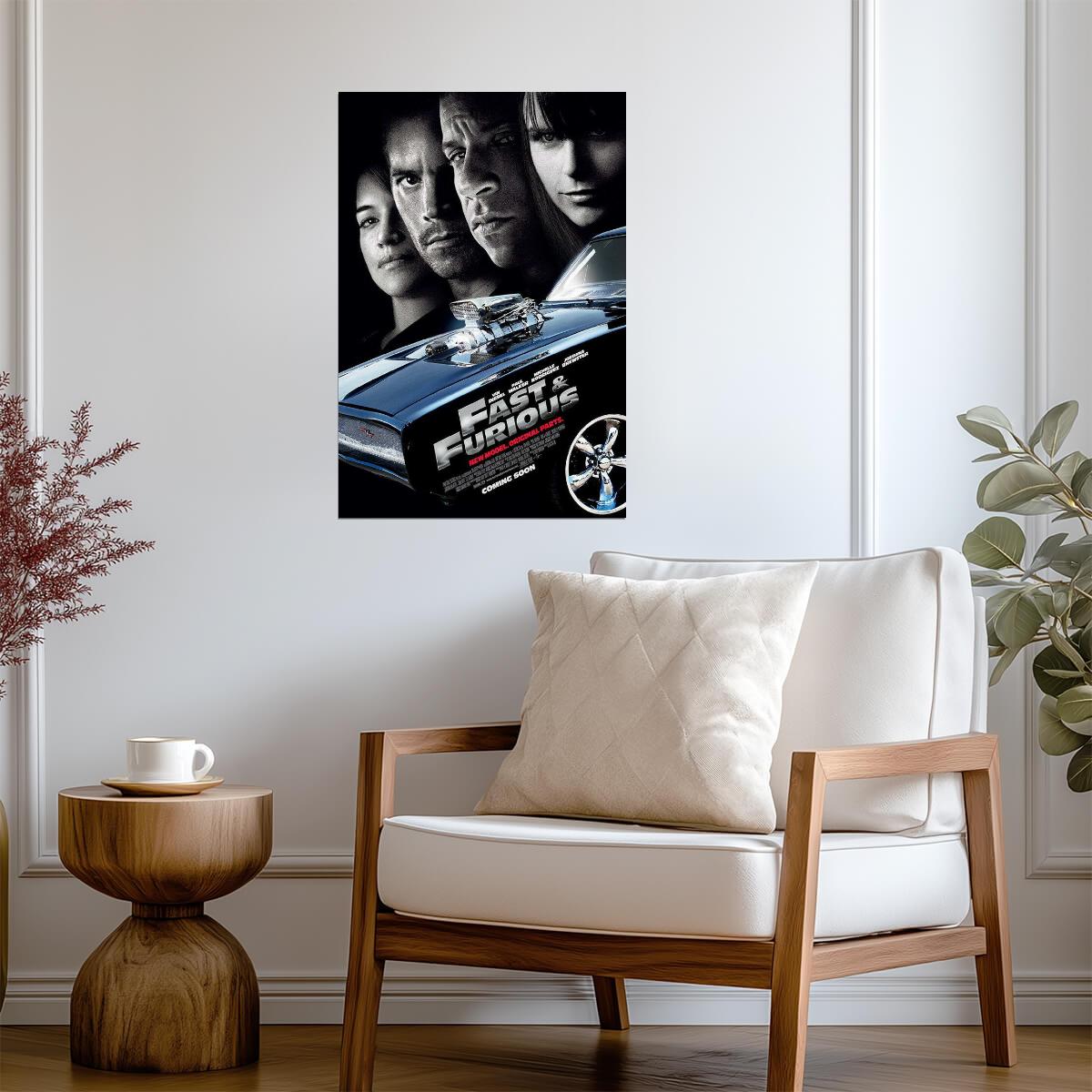 Fast & Furious 2009 | Vin Diesel & Paul Walker | Street Racing Action Movie Poster - Movies & TV Poster