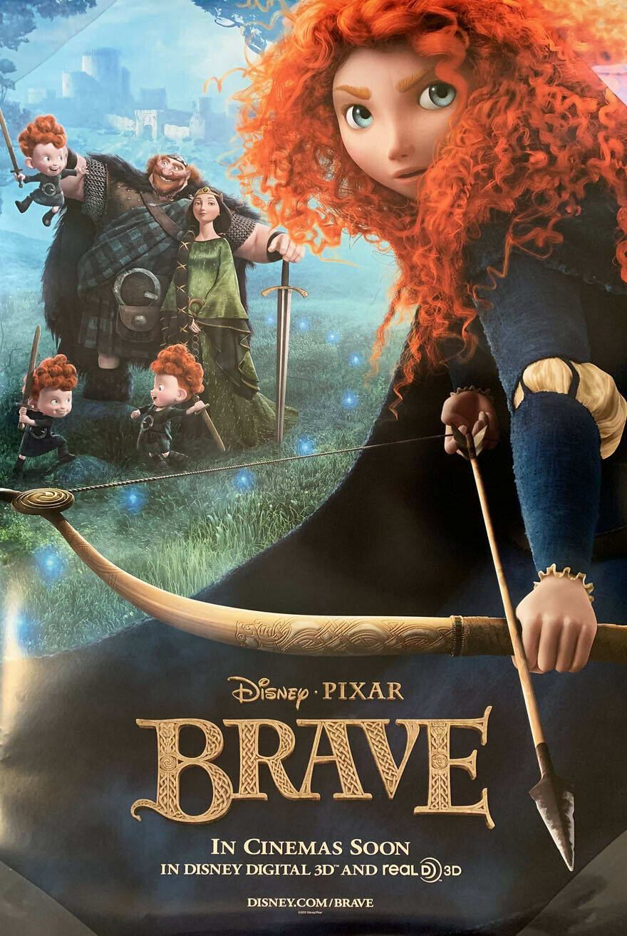 Brave Princess Merida | Animated Movie Poster | Scottish Folklore Wall Art - Movies & TV Poster