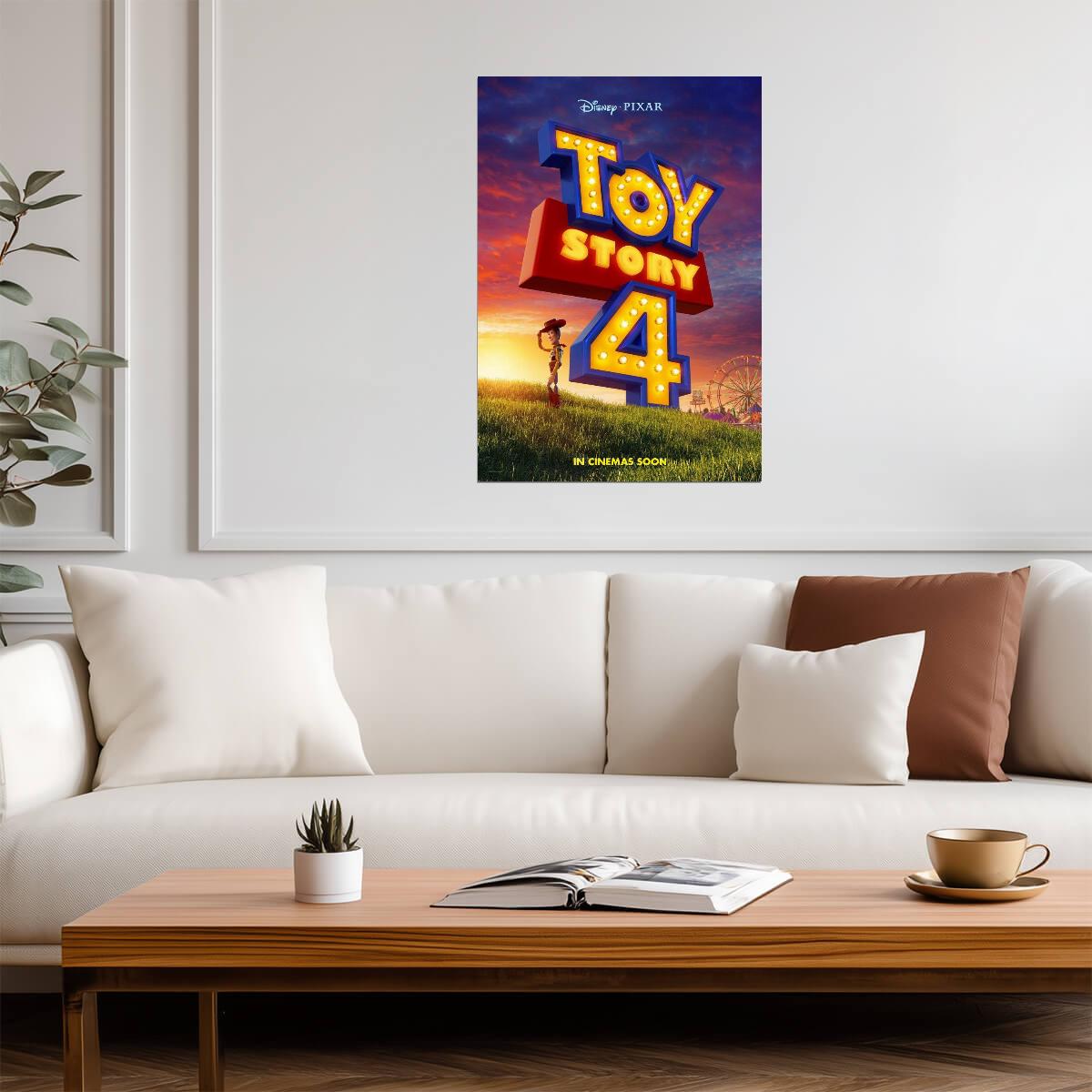 Toy Story 4 Tom Hanks & Tim Allen | Animated Family Movie Poster - Movies & TV Poster
