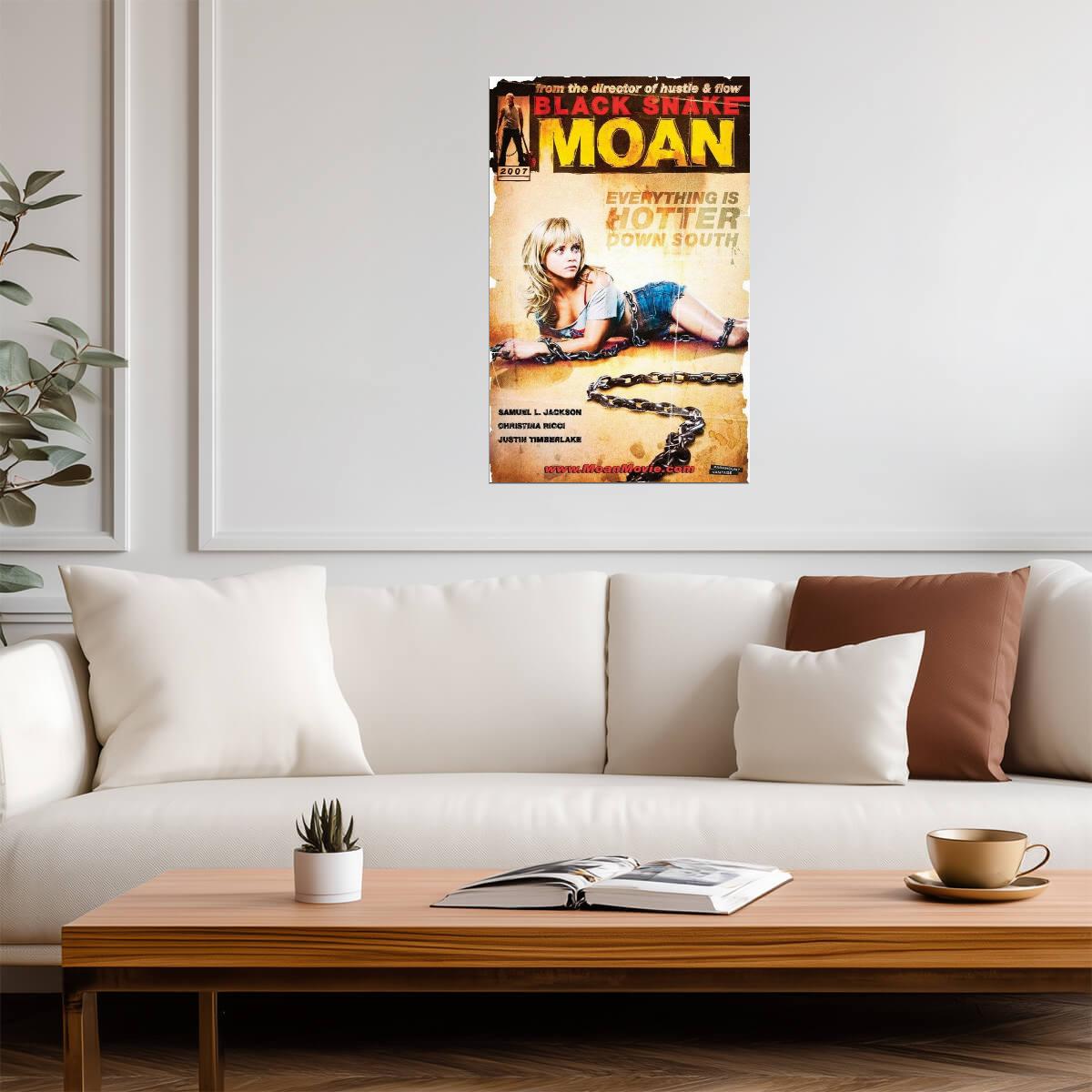 Black Snake Moan | Christina Ricci & Samuel L Jackson | Southern Gothic Drama Poster - Movies & TV Poster