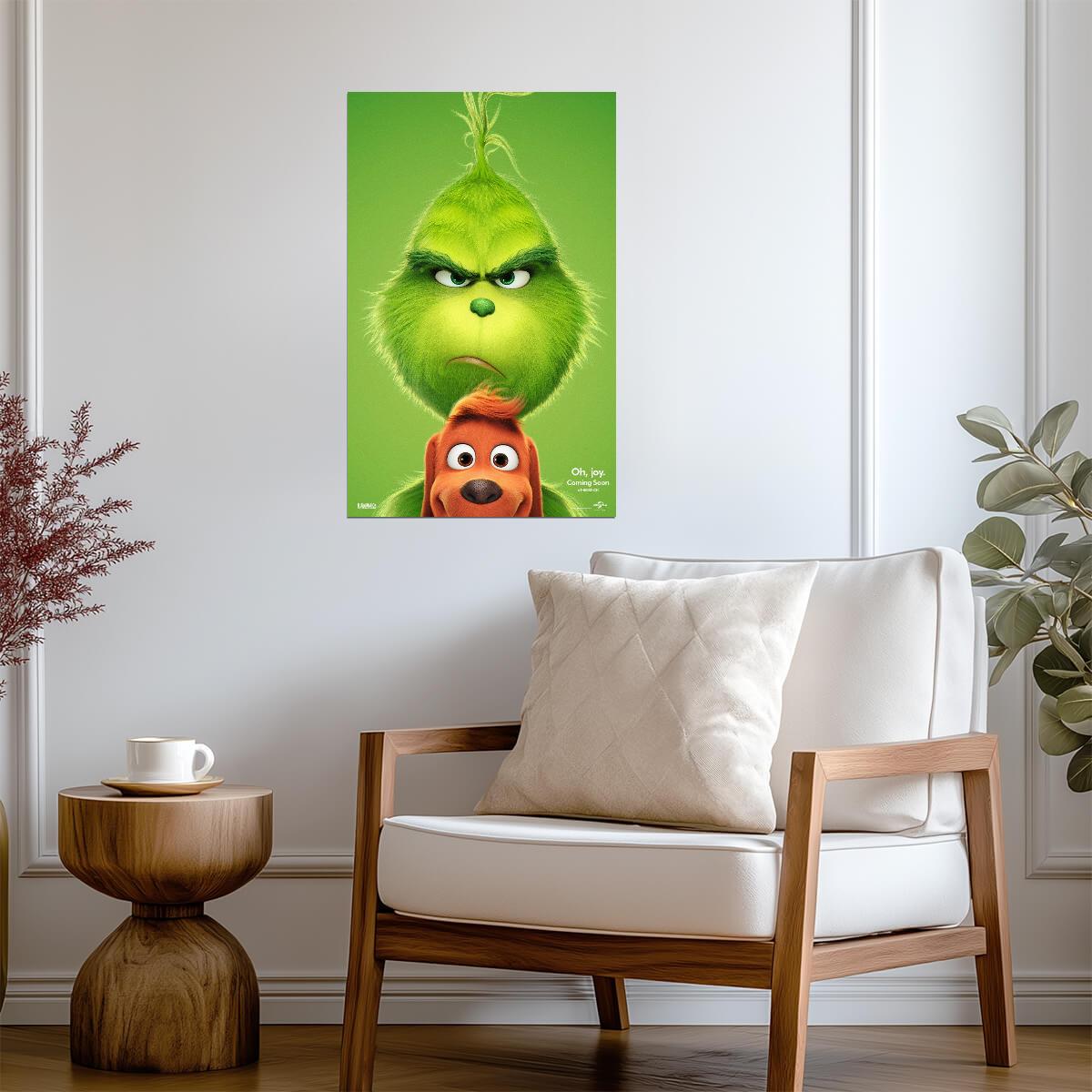 Dr Seuss' The Grinch 2018 | Benedict Cumberbatch | Animated Christmas Movie Poster - Movies & TV Poster