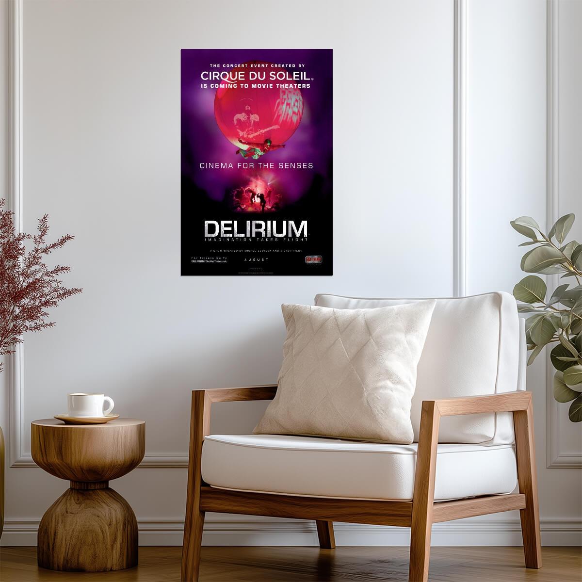 Cirque du Soleil Delirium | Live Theatrical Show Poster | Abstract Performance Art - Movies & TV Poster