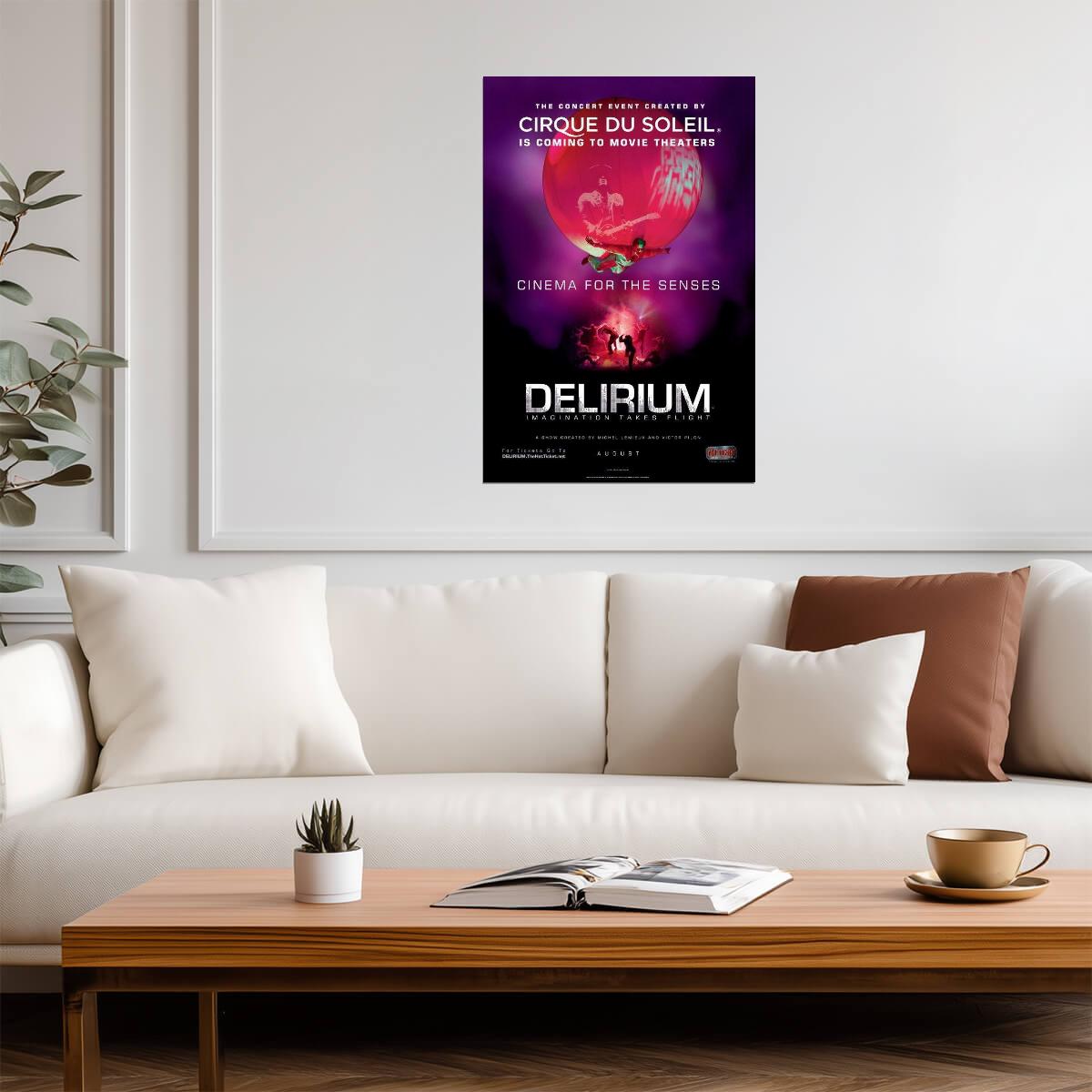 Cirque du Soleil Delirium | Live Theatrical Show Poster | Abstract Performance Art - Movies & TV Poster