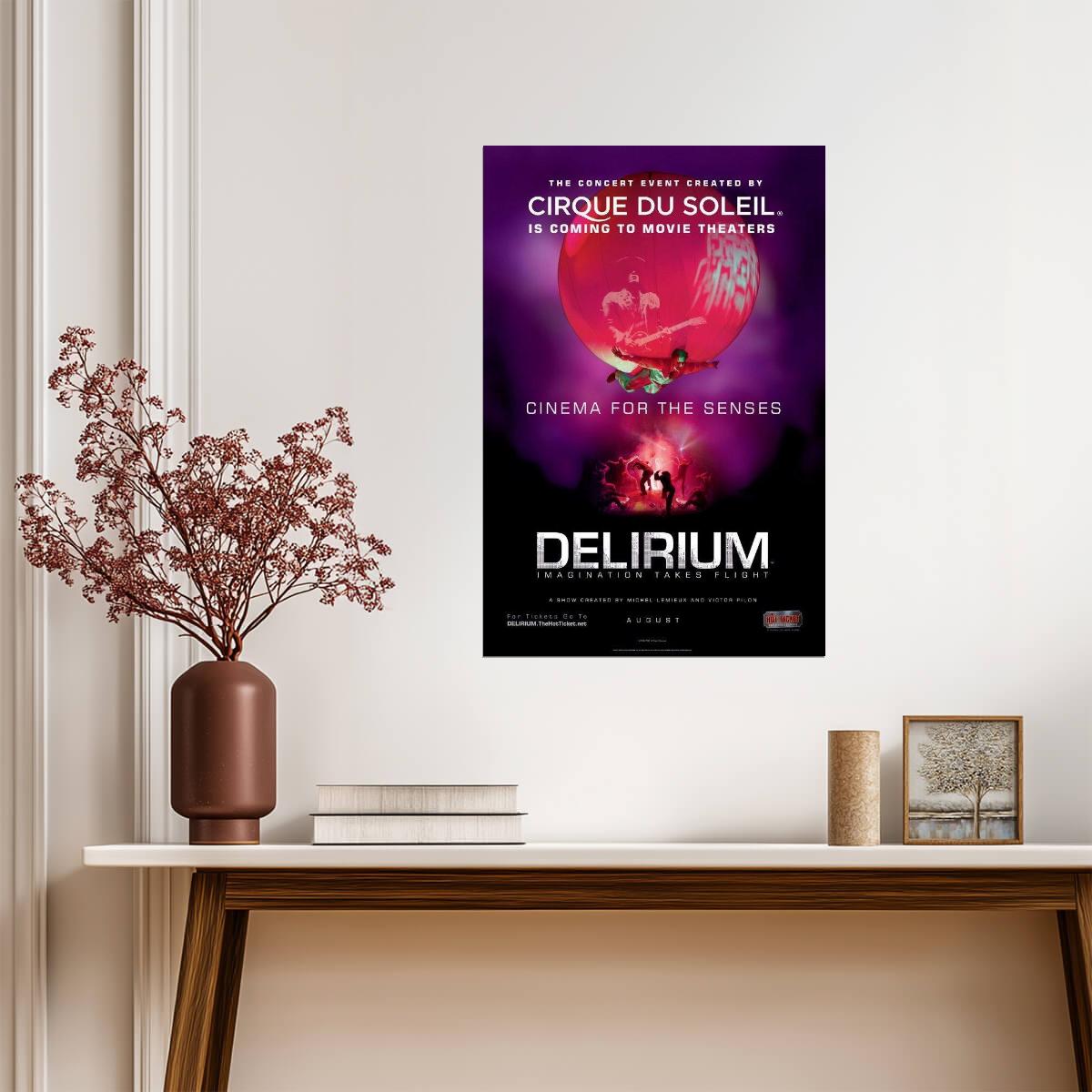 Cirque du Soleil Delirium | Live Theatrical Show Poster | Abstract Performance Art - Movies & TV Poster