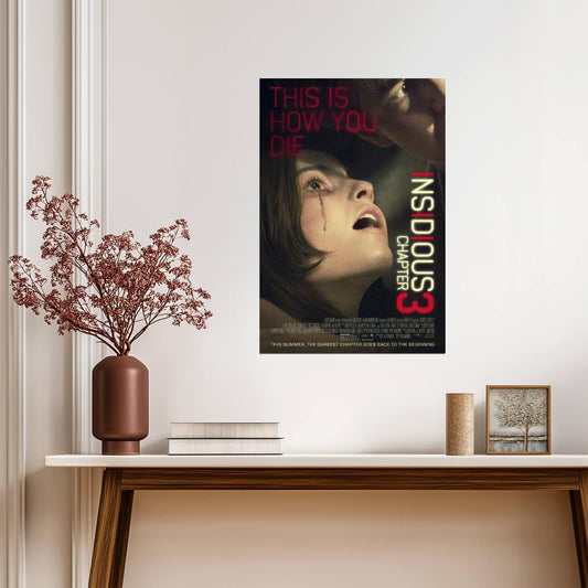 Insidious Chapter 3 Crying Close-Up | Supernatural Horror Film Poster | This Is How You Die Quote Art - Movies & TV Poster