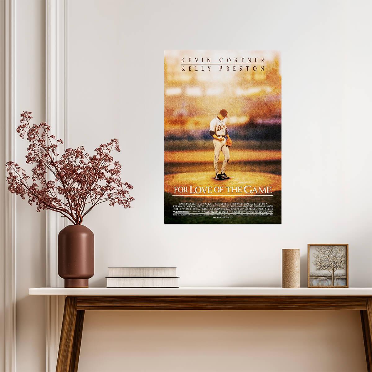 For Love of the Game Kevin Costner | Baseball Movie Poster | Sports Drama Film Art - Movies & TV Poster