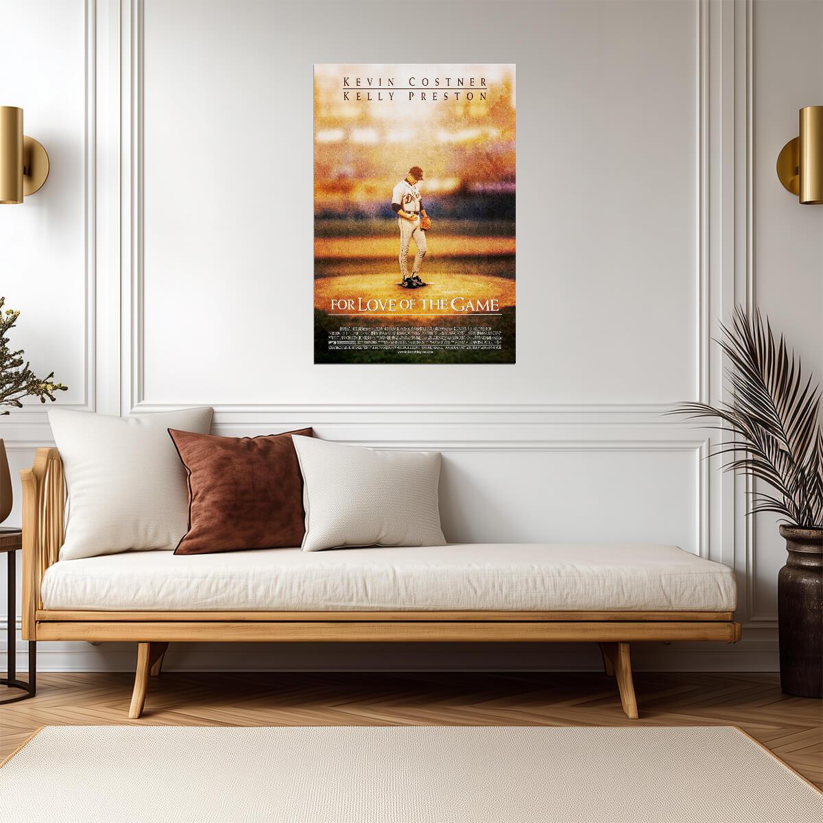 For Love of the Game Kevin Costner | Baseball Movie Poster | Sports Drama Film Art - Movies & TV Poster