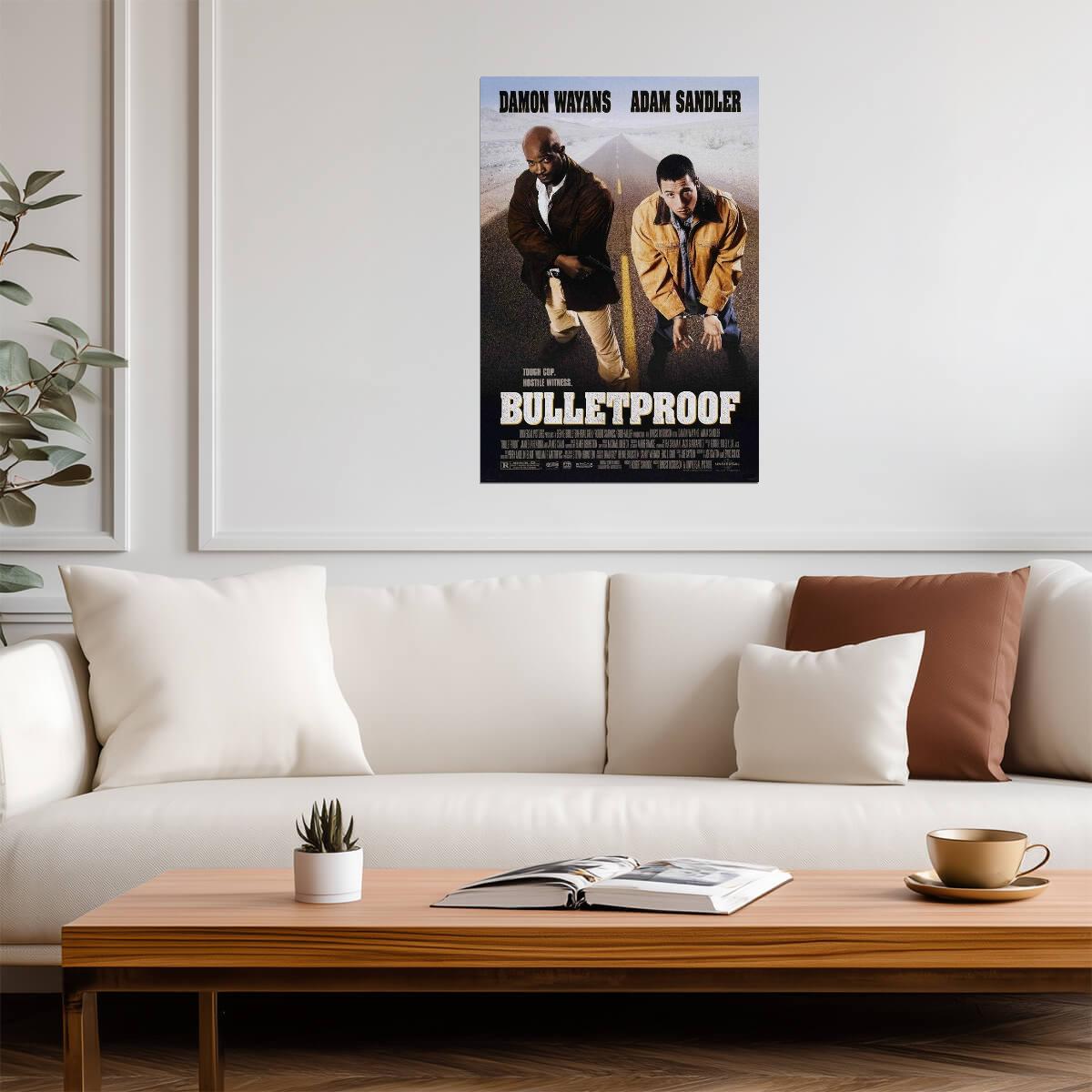 Bulletproof 1996 Movie | Adam Sandler & Damon Wayans | Action Comedy Film Poster - Movies & TV Poster