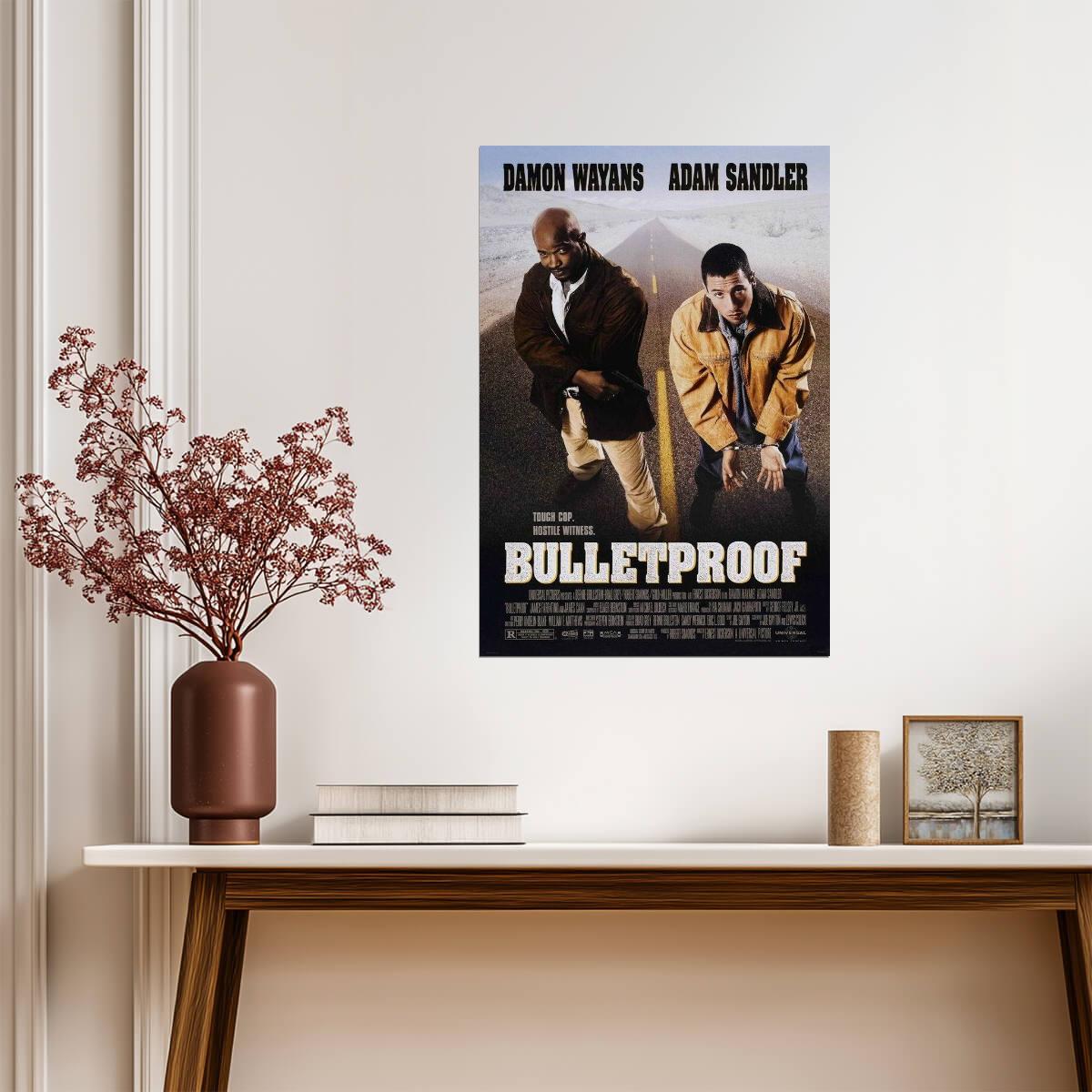 Bulletproof 1996 Movie | Adam Sandler & Damon Wayans | Action Comedy Film Poster - Movies & TV Poster