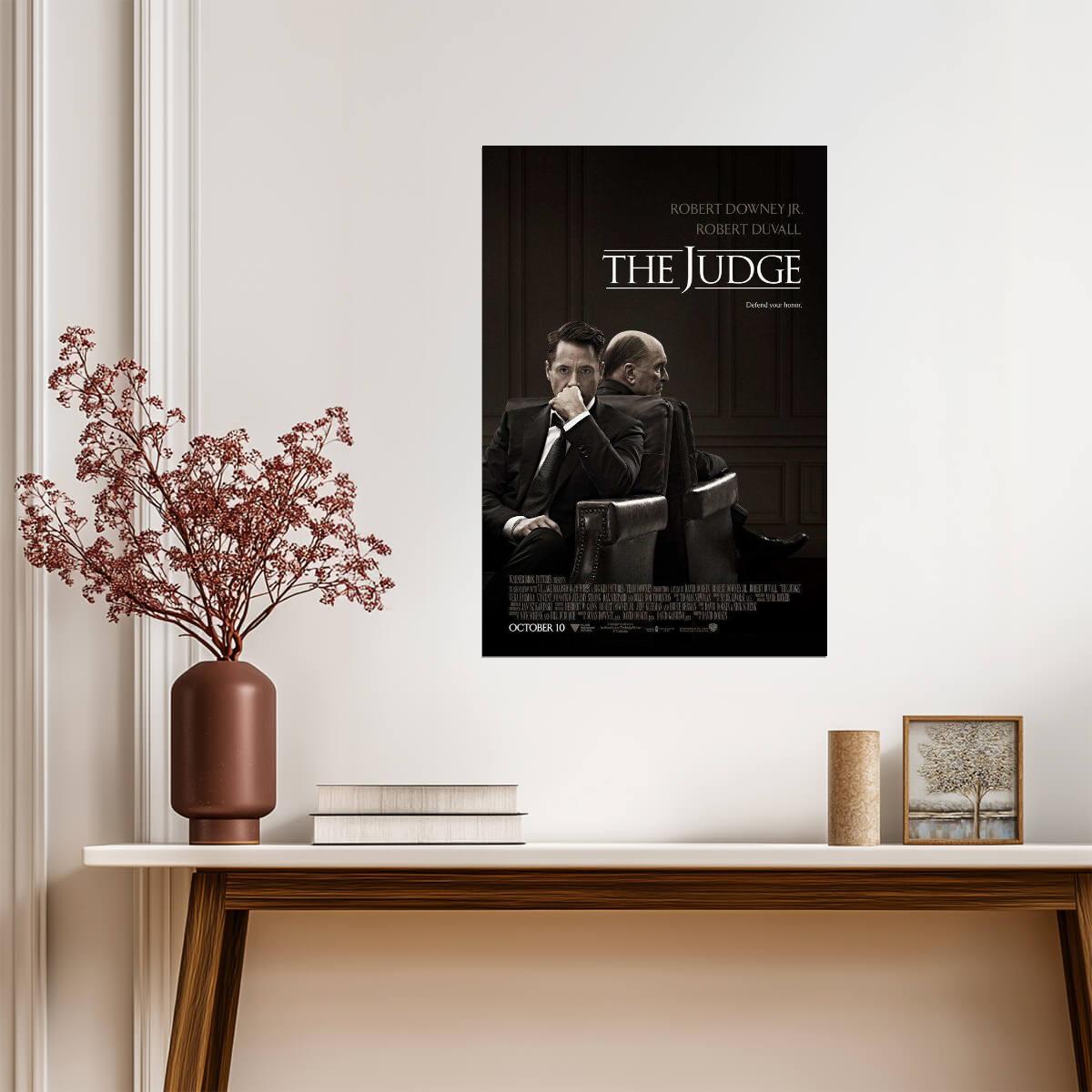 The Judge | Robert Downey Jr & Robert Duvall | Legal Drama Movie Poster - Movies & TV Poster