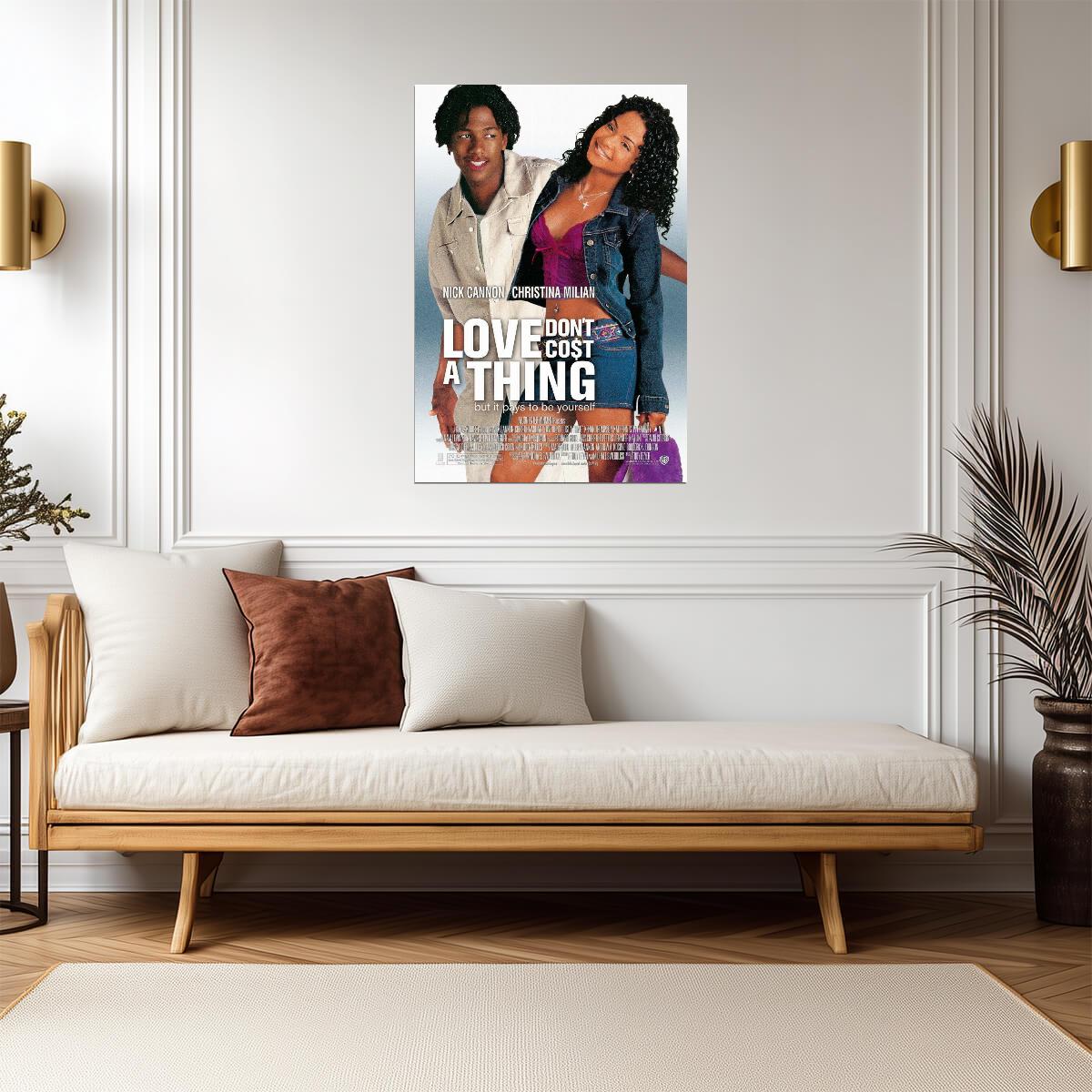 Love Don't Cost a Thing | Christina Milian & Nick Cannon | Teen Romance Comedy Poster - Movies & TV Poster