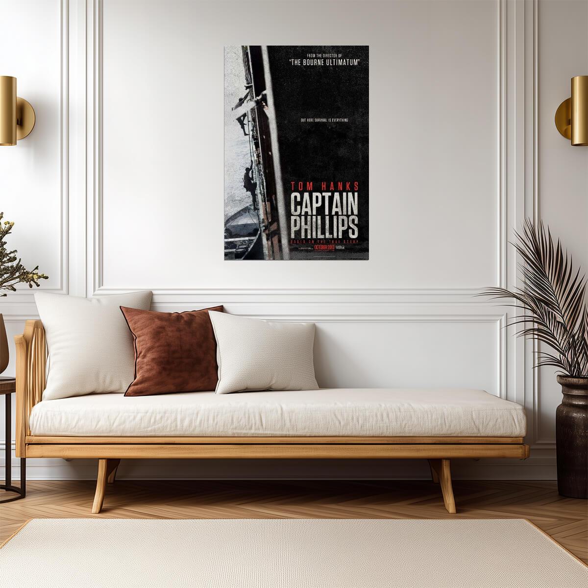 Captain Phillips Tom Hanks | True Story Thriller Poster | Somali Pirates Movie Art - Movies & TV Poster