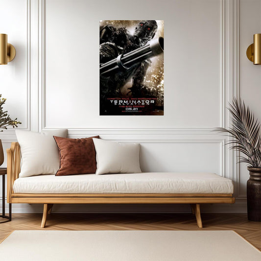 Terminator Salvation Christian Bale | Post-Apocalyptic Sci-Fi Poster | Action Movie Wall Art - Movies & TV Poster