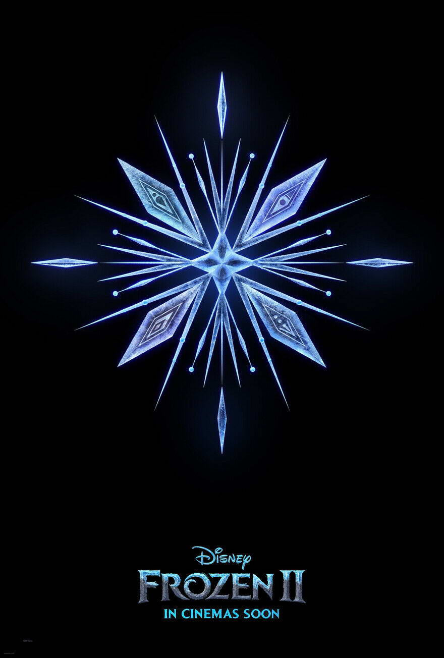 Frozen II Elemental Snowflake Symbol | Minimalist Teaser Poster | Animated Fantasy Movie Art - Movies & TV Poster