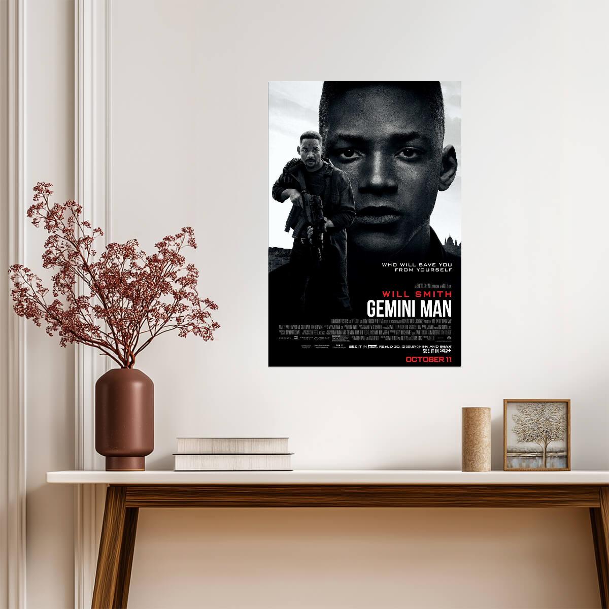Gemini Man | Will Smith & Clive Owen | Sci-Fi Action Movie Poster - Movies & TV Poster