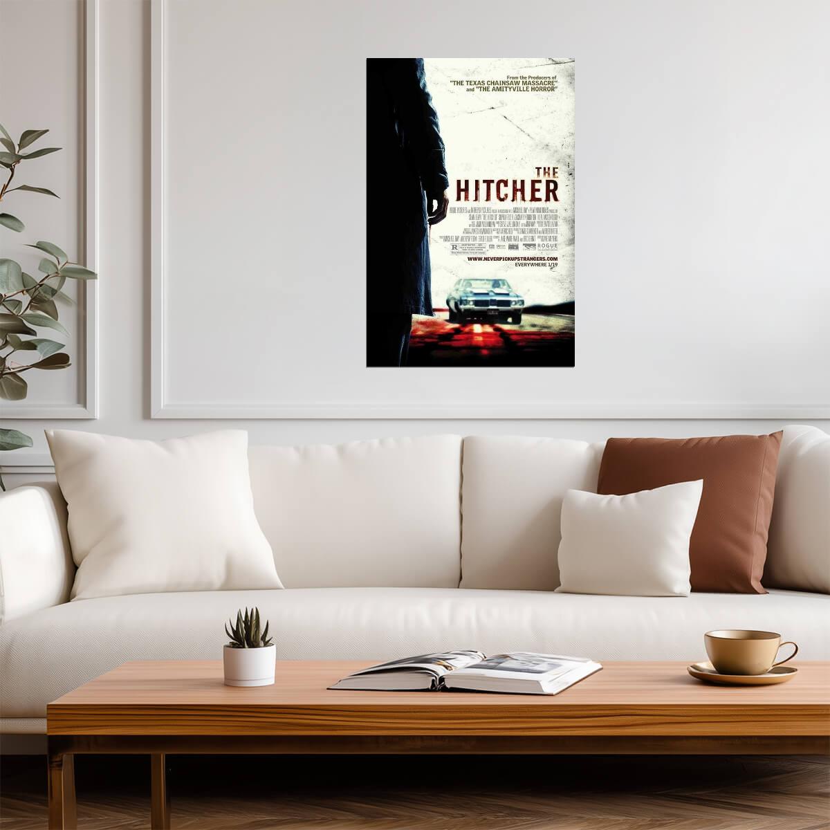 The Hitcher 2007 Movie | Sean Bean | Horror Thriller Remake Poster - Movies & TV Poster