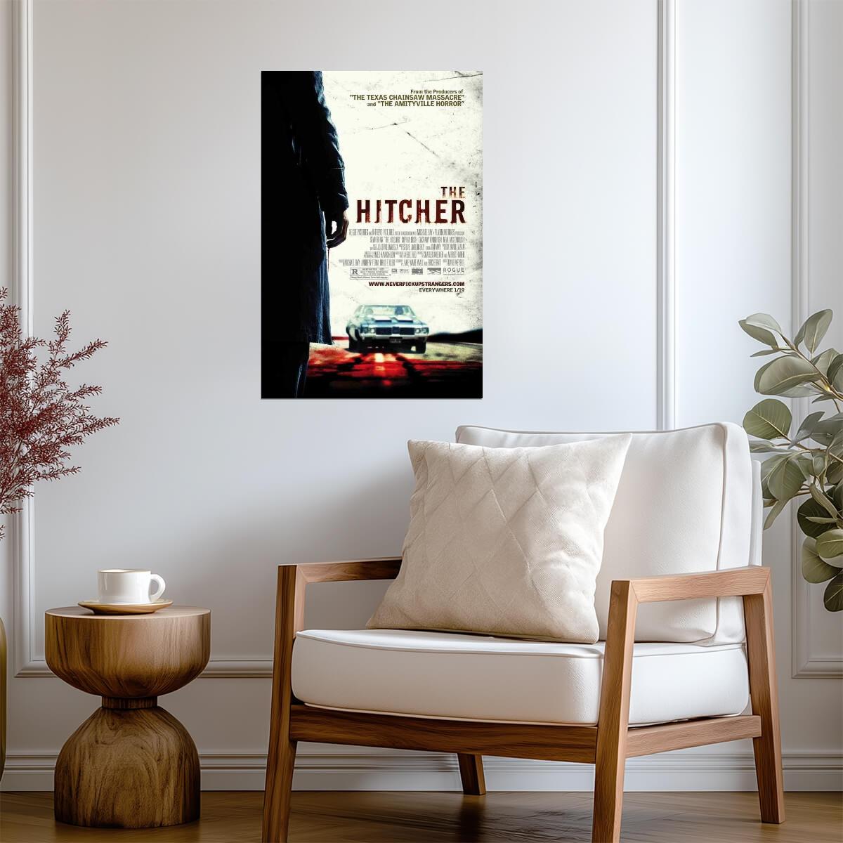 The Hitcher 2007 Movie | Sean Bean | Horror Thriller Remake Poster - Movies & TV Poster