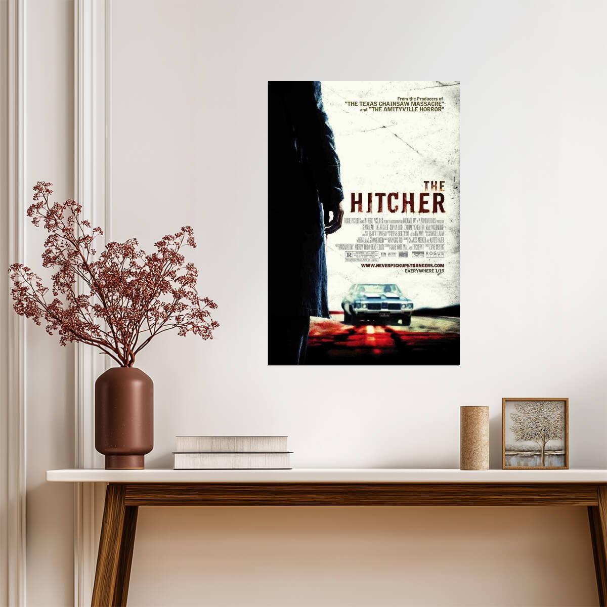 The Hitcher 2007 Movie | Sean Bean | Horror Thriller Remake Poster - Movies & TV Poster