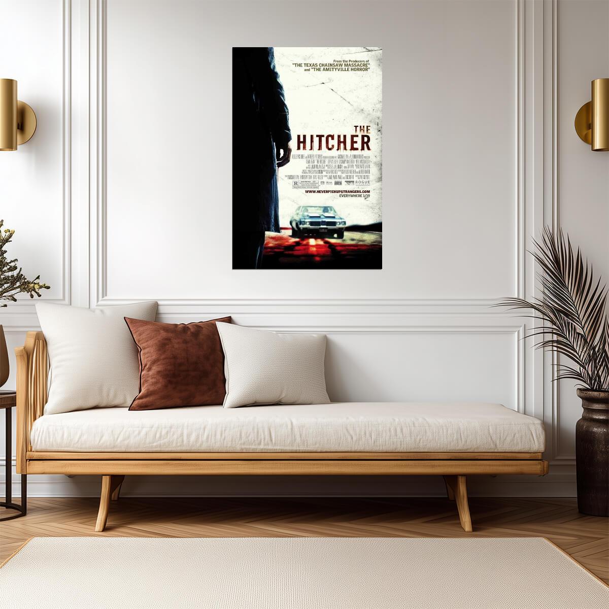 The Hitcher 2007 Movie | Sean Bean | Horror Thriller Remake Poster - Movies & TV Poster