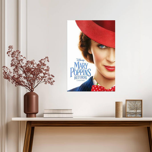 Mary Poppins Returns Emily Blunt | Musical Fantasy Movie Poster | Modern Family Film Art - Movies & TV Poster