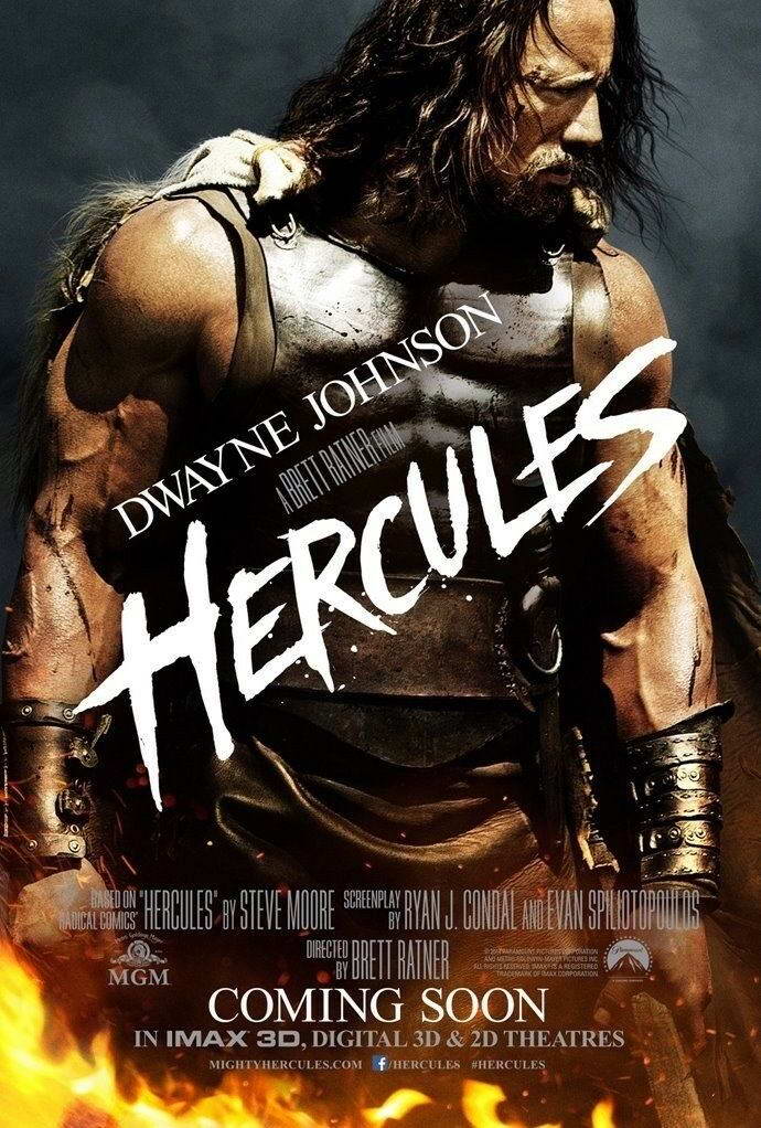 Hercules Dwayne Johnson | Fantasy Action Movie Poster | Greek Mythology Wall Art - Movies & TV Poster