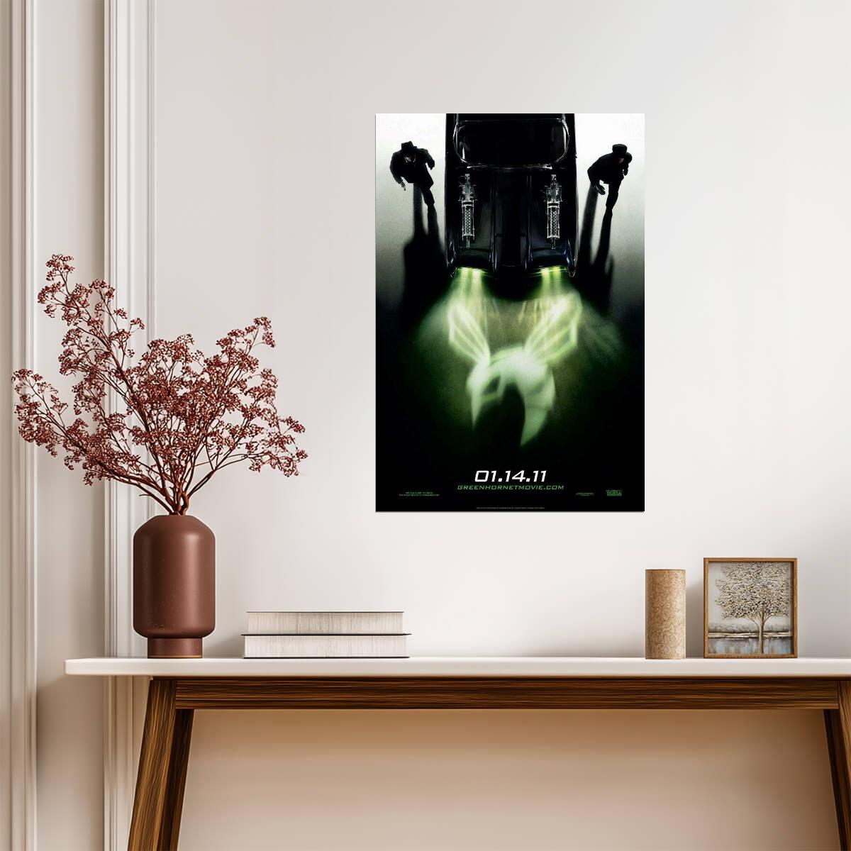 The Green Hornet Black Beauty Car | Superhero Action Movie Poster | Seth Rogen Film Art - Movies & TV Poster