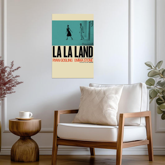 La La Land Emma Stone & Ryan Gosling | Musical Romance Movie Poster | City of Stars Wall Art - Movies & TV Poster
