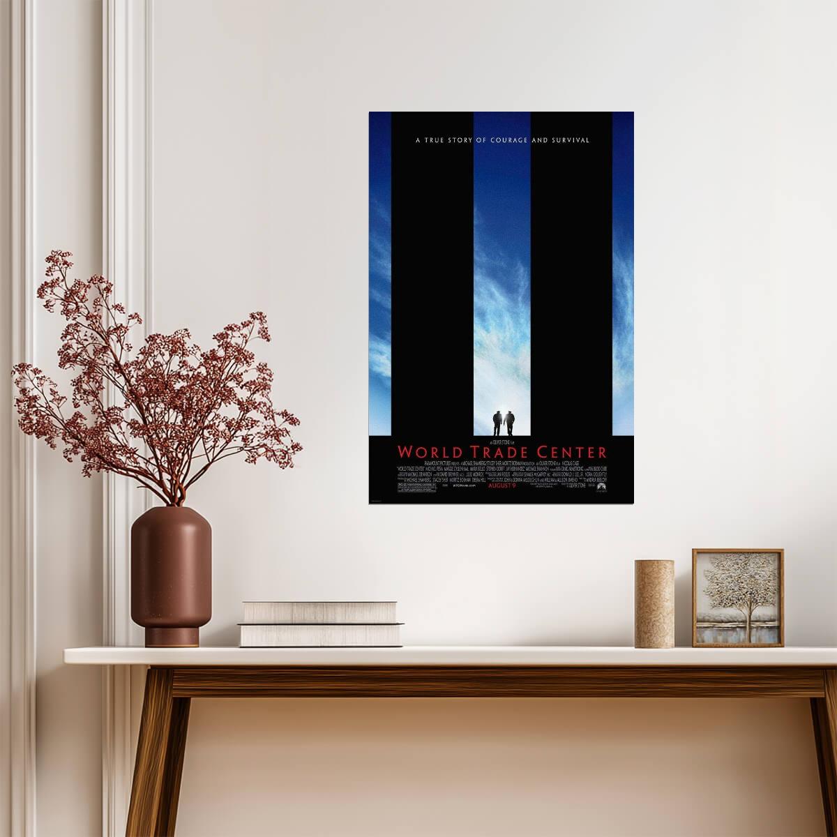 World Trade Center Nicolas Cage | Oliver Stone 9/11 Film Poster | Historical Drama Art - Movies & TV Poster