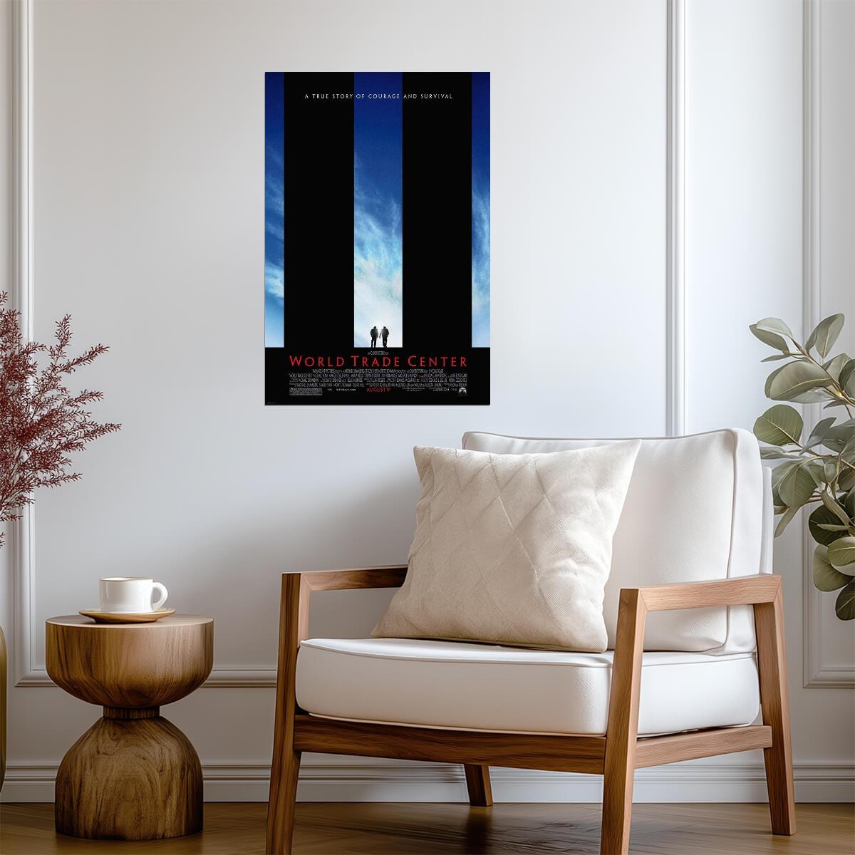World Trade Center Nicolas Cage | Oliver Stone 9/11 Film Poster | Historical Drama Art - Movies & TV Poster