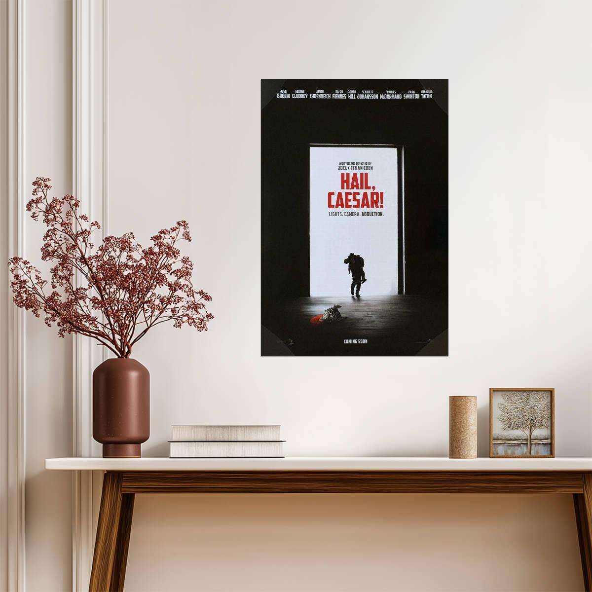 Hail Caesar a Coen Brothers Film | Old Classic Comedy Poster | Star-Studded Movie Art - Movies & TV Poster