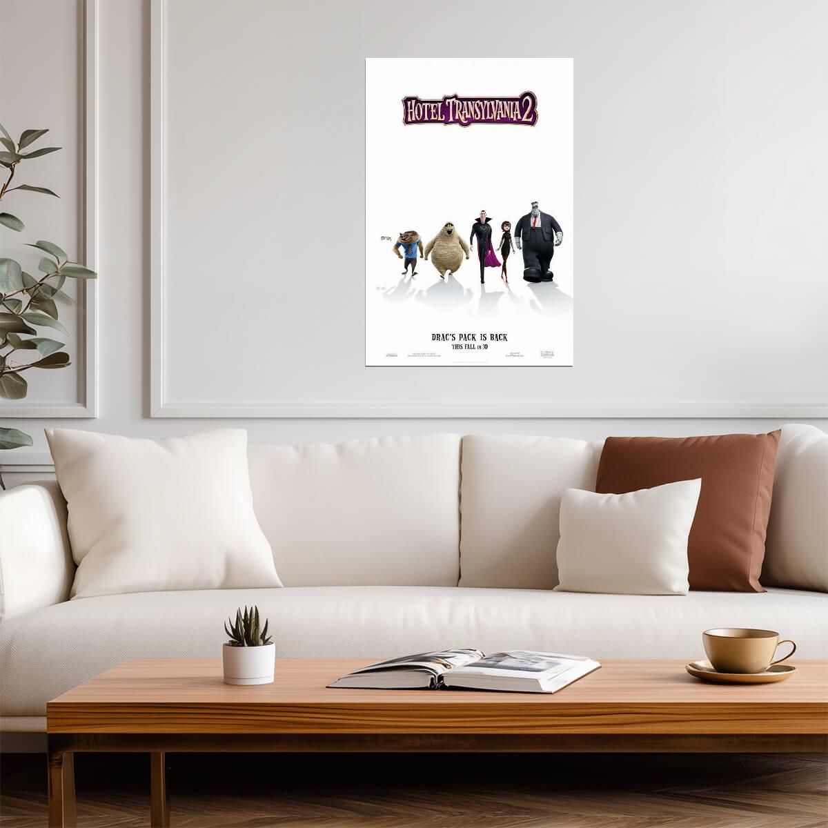 Hotel Transylvania 2 Adam Sandler as Dracula | Animated Comedy Poster | Family Halloween Movie Art - Movies & TV Poster