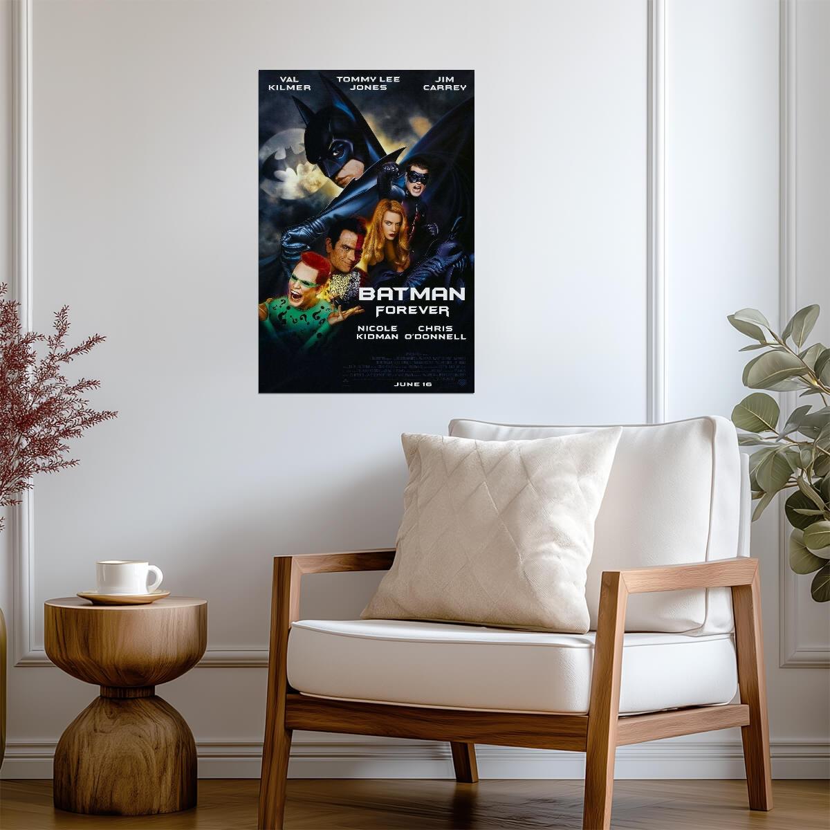 Batman Forever Val Kilmer as Batman | 90s Superhero Movie Poster | DC Comics Film Art - Movies & TV Poster