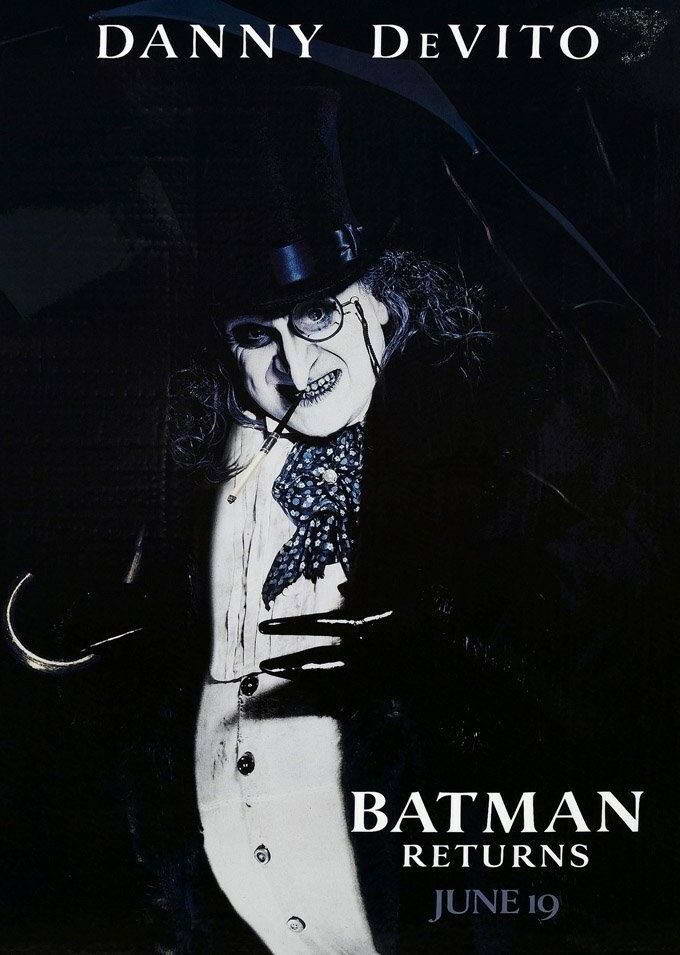 Batman Returns Danny DeVito as The Penguin | Tim Burton Film Poster | Superhero Movie Art - Movies & TV Poster