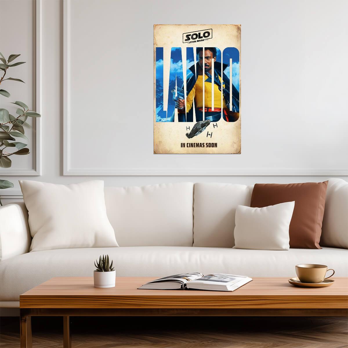 Solo: A Star Wars Story | Donald Glover as Lando Calrissian | Sci-Fi Adventure Poster - Movies & TV Poster