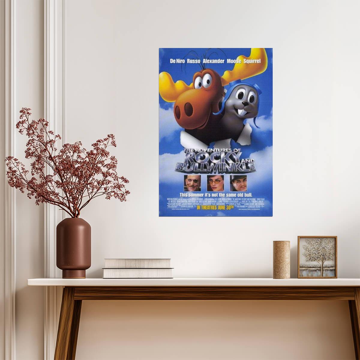 The Adventures of Rocky and Bullwinkle 2000 | Family Comedy Movie Poster - Movies & TV Poster