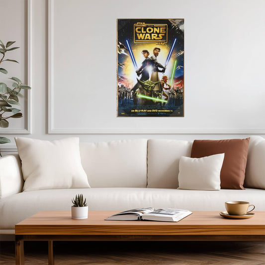 Star Wars: The Clone Wars 2008 | Animated Series Poster | Kids Room Decor - Movies & TV Poster