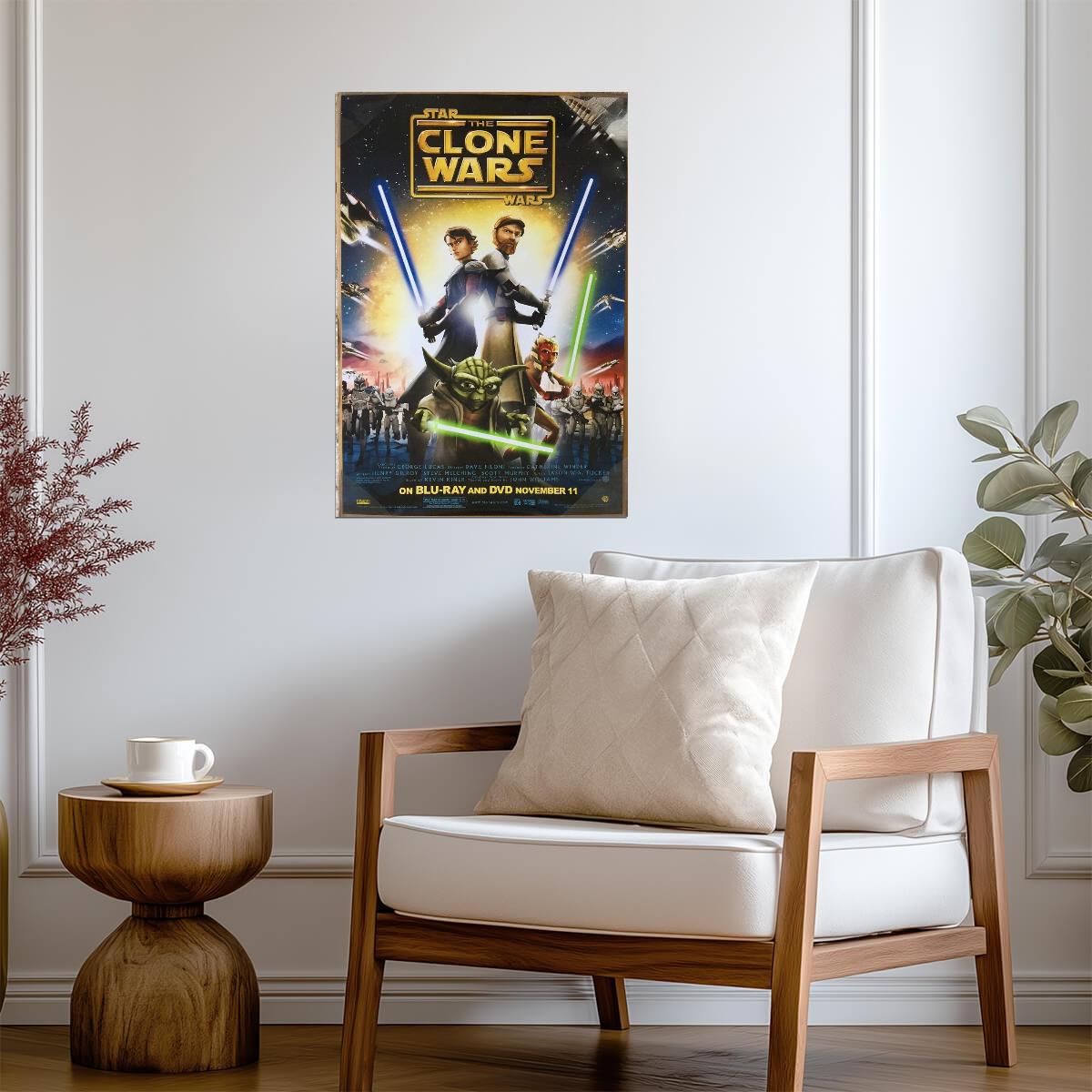 Star Wars: The Clone Wars 2008 | Animated Series Poster | Kids Room Decor - Movies & TV Poster