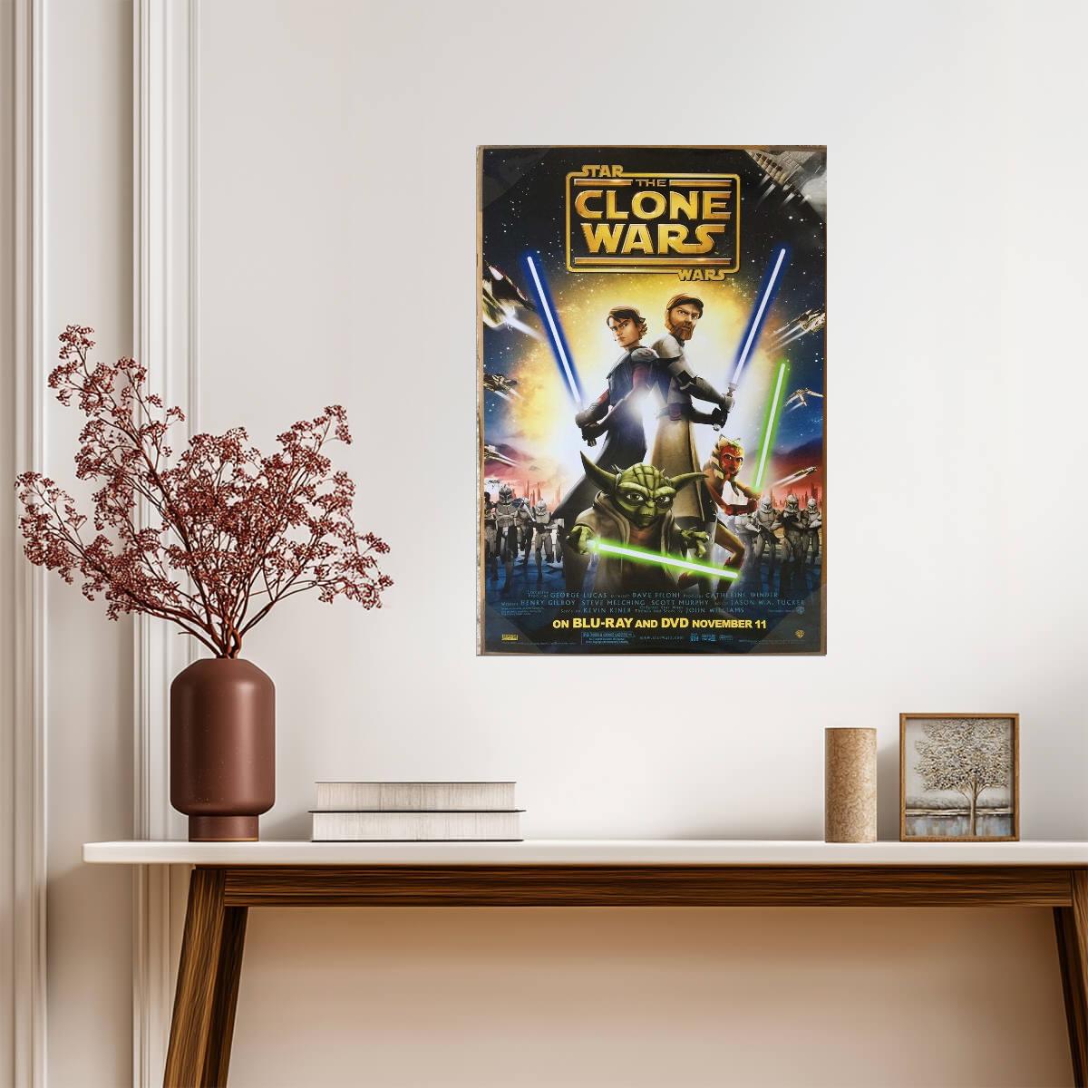 Star Wars: The Clone Wars 2008 | Animated Series Poster | Kids Room Decor - Movies & TV Poster