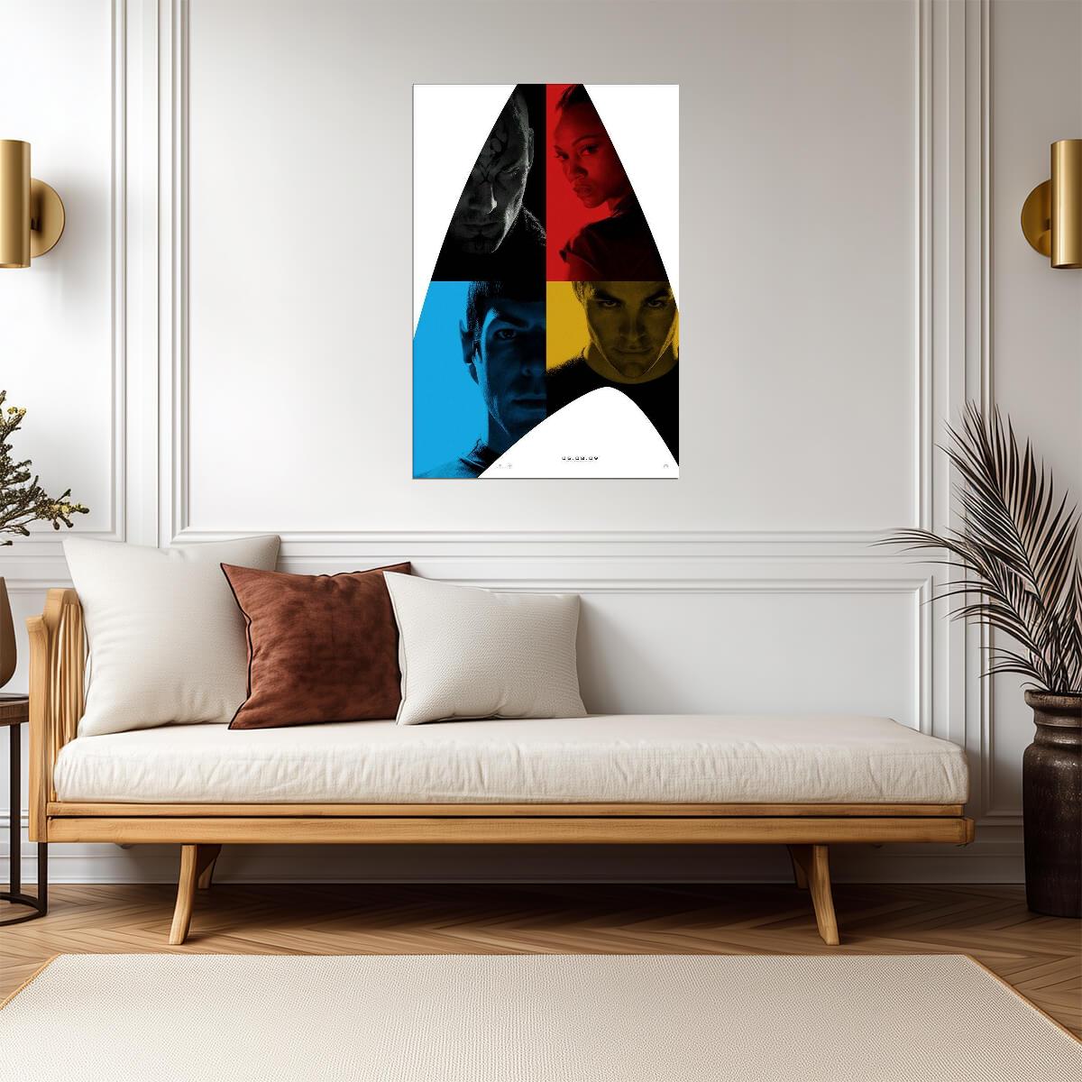 Star Trek 2009 | Kirk Spock Uhura & Nero Stylized Art | J.J. Abrams Film Poster - Movies & TV Poster