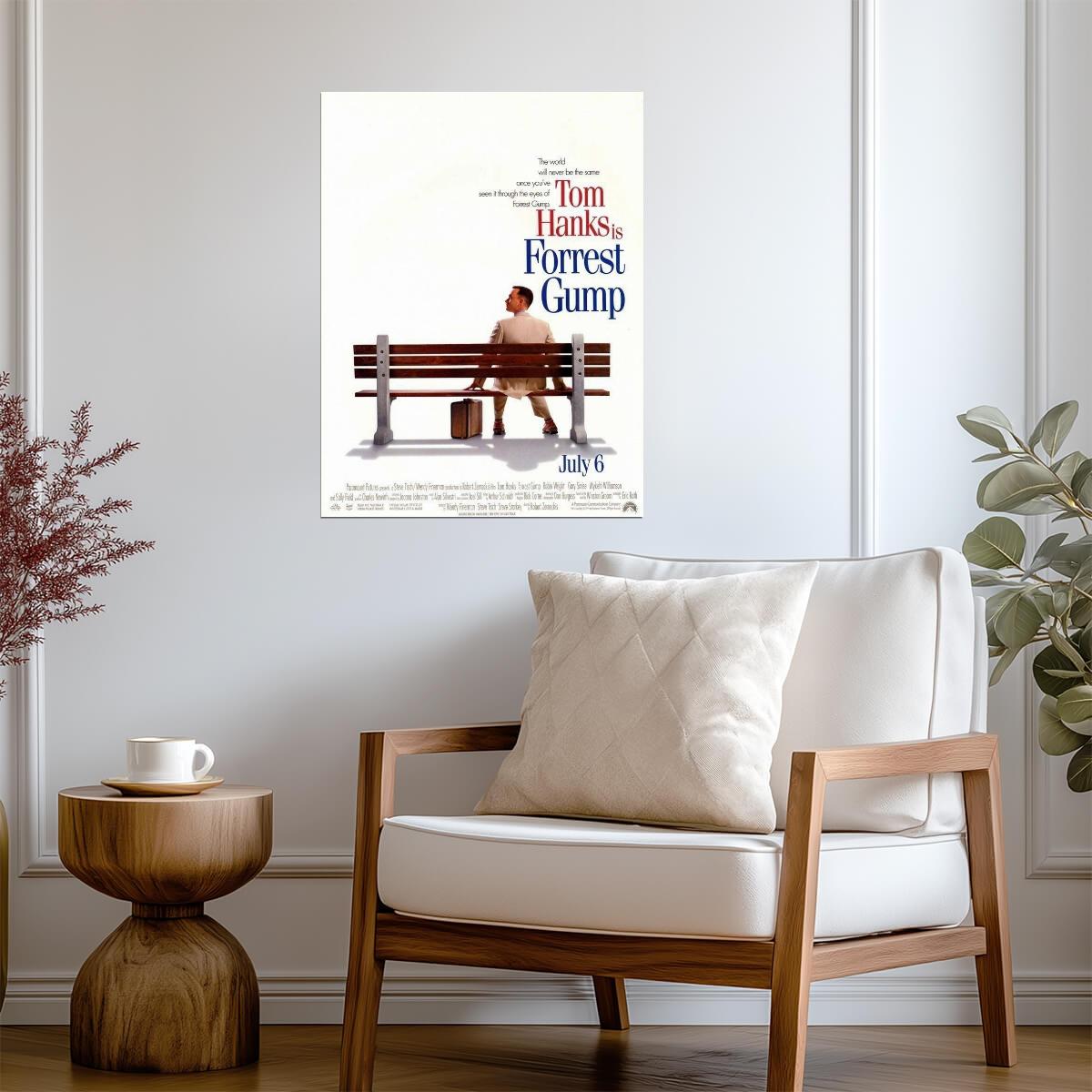 Forrest Gump 1994 | Tom Hanks as Forrest | Classic Movie Poster - Movies & TV Poster