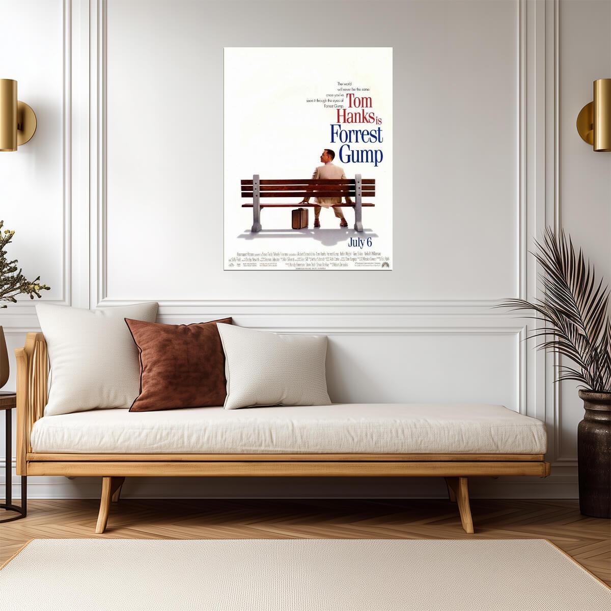 Forrest Gump 1994 | Tom Hanks as Forrest | Classic Movie Poster - Movies & TV Poster
